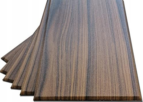 DECCART - Wandpaneele 100x16,7 cm - Panel wand - Paneele - Wandverkleidung innen - Deckenverkleidung - Wandplatten aus Polystyrol - Holzoptik Platten - wall panel - 60 Stück - 10m² - Braun Holz