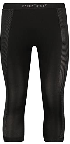 meru Herren Funktionsunterhose ANVIK 3/4-Länge schwarz (200), L