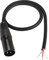 MEIRIYFA Bare XLR Cable, XLR Male to Bare End Cable Gold Plated XLR 3 Pin Male Connector Replacement Audio Cable for DJ/PA Amplifier Subwoofer (0.5M)