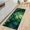 AZZRRO Tapis Absorbant en Feuilles de Palmier de Plantes Tropicales pour Salle de Bain 120x40cm Décor à la Maison Luxe Moderne Salon canapé Tapis Table de Chevet Tapis de Sol