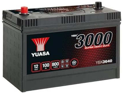 YUASA Batteria 100, Ah 800, A/EN YBX3640 L 329mm B 173mm H 240mm
