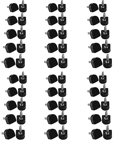 Reccisokz Ersatz Absätze Fersenspitzen Schuhe Stiftabsatz Dübel Stöckelschuh Ersatz,Absatzschoner Für High Heels,8, 9, 10, 11 und 12 mm, U-Form,Schwarz (30 Paare)