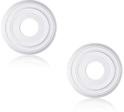 INCREWAY 2Pcs Lighting PU Ceiling Medallion Ceiling Cover Plate Ceiling Fan Medallion Home for Light Fixtures Ceiling Light Trim, 12 Inch OD x 3.8 Inch ID