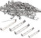 Broschennadeln Safety Pin 120 Stück,Silber 0.7in Sicherheitsnadel Metall Broschen Sicherheitsnadeln Brooch Pins for DIY jewellery making and crafts for Brooch Back Clasps
