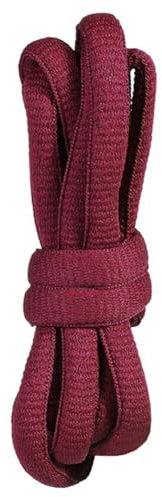 BupiMufi Lacets ovales solides de 9 mm de large pour Dunk 140 cm, rouge bordeaux, 140 cm