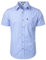 PARKLEES Men's Casual Plaid Button Down Shirt Cotton Short Sleeve Gingham Dress Shirts Regular Fit with Pocket Blue Gingham XX-Large