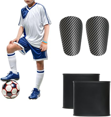 Schienbeinschoner Klein Mit Anti-Slip Tape aus Silikon,Dunkelgrau 9.5 x 6 cm Mini Shin Pads Schienbeinschoner Fußball Herren für Männer Frauen Kinder Jungen Mädchen (6 * 9.5cm)
