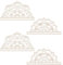 FREEBLOSS 4 Stück Makramee Rahmen In Mandala Form, Makramee Aufhängezubehör, Holzringe, Holzreifen, Natürlicher Holzreifen Für Makramee Wandbehänge, DIY Makramee Set, Bastelbedarf, Heimdekoration