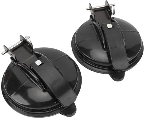 1 Paar Markisenfußhalter, Stabile ABS-Fußhalterung für Wohnmobil-Markisen mit Riegel-Design, Sichert Markisenbeine für Wohnmobil, Wohnmobil, Wohnmobil oder Wohnwagen (Black)