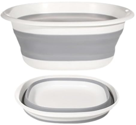 Yugugomo Pliable Bassine, Bassine Retractable, Lavabo Pliable, Cuve À Linge Pliante Suspendue, Cuve À Vaisselle De Camping, Lavabo À Vaisselle Portable, pour Voyage Camping Et Cuisine