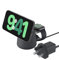 Belkin BoostCharge Pro 2-in-1 Wireless Charger with Qi2 15W - MagSafe-Compatible Charger for iPhone 16, 15, 14, 13, 12 Series, Apple Watch, AirPods, & Other Qi2 Enabled Devices, PSU Included - Black