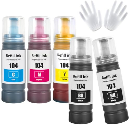 ASEKER Tinte Multipack Kompatibel für ET-2810 ET-2815 ET-2820 ET-2825 ET-2710 ET-2711 ET-2712 ET-2714 ET-2715 ET-2720 ET-2721 ET-2726 ET-4700 ET-4800 Drucker (BK*2/C/M/Y)