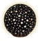 LED Weihnachts Glaskugel Sterne zum Stellen schwarz mit Timer - 15 cm - Dekokugel Aufsteller warm weiß beleuchtet Batterie betrieben - Kugel Advent Winter Stimmungslicht Decoration edel elegant