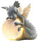 Drachen-Gartenstatue, Gartenkunst, Drachen- , Gartenstatuen, Drache mit Lampe, Gartendekoration, Sammelfiguren, Hofkunst, Kunstharz, Heimdekoration