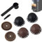 Lot de 6 Capsules de Café Réutilisables en Silicone, Matériau PP de Qualité Alimentaire Capsule Reutilisable, Capsule Rechargeable, avec 2 Couvercles en Silicone, 1 Cuillère, 1 Brosse