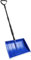 Yocada Schneeschaufel, 140 cm lang, für Auffahrt, Haus, Garage, Schneeräumung mit D-Griff, Aluminiumstreifen, große Kapazität, Schaufel für Garten, Auto, Camping, Outdoor, Blau