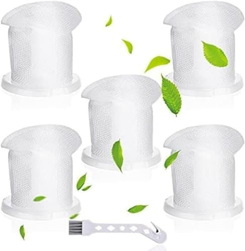 Filter für Vorwerk Kobold VC100 Akku Staubsauger,5 Stück VC100 Filterersatz für Vorwerk Handstaubsauger mit 1 Reinigungsbürste