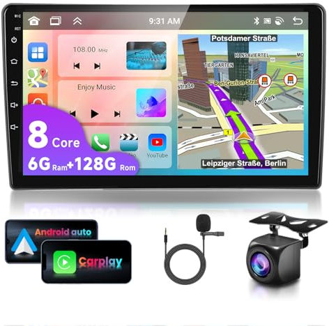 6G+128G 8-Core 9 Autoradio Bluetooth Für Opel Zafira/Antara/Astra 2006-2010 Carplay Android Auto,DSP,WiFi GPS Navi RDS/FM,Android 15 Radio 2 din mit AHD Rückfahrkamera