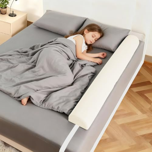 DUJUIKE Cuscino Per Ginocchia Comfort, Cuscino Cervicale In Memory Foam, Supporto Lombare, Adatto A Collo, Gambe E Vita, Design A Forma Di Mezzaluna (Beige, 1-pack (150cm))