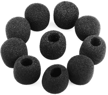 Xinsheinelry 10pcs Replacement Cover Gooseneck Sponge Foam Microphone