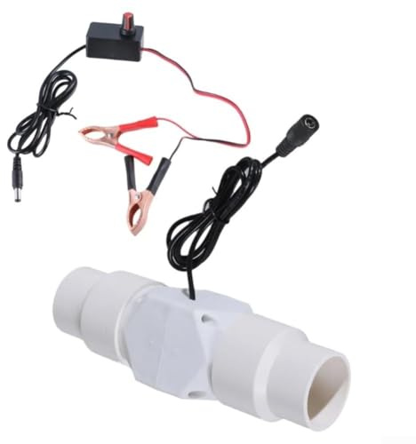 12 V Inline-K-Gebläse, Abluftventilatoren, geräuscharm, Lüftungsventilatoren für Badezimmer, Küche, Wachstumszelte, einstellbare Geschwindigkeit, Luftzirkulatoren, weiß (50 mm)