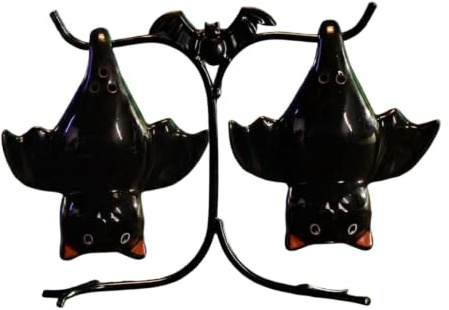 Salt and Pepper Shakers Dispensers Halloween Ceramic Seasoning