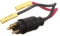 attwood 14352-3 Medium-Duty Trolling Motor Connector, Male Plug, Motor Side, 5-Inch Harness with Butt Connectors, 10-Gauge Wire