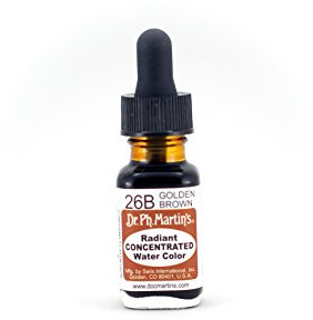 Dr. Ph. Martin's Radiant Concentrated Watercolours - Golden Brown