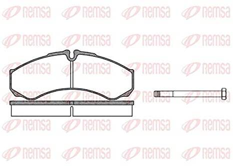 Remsa Brake Pad Set For Disc Brake, 0651.00