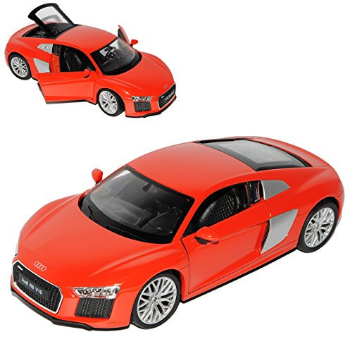 Welly A*u*d*i R8 V10 Coupe Rot neuestes Modell 2. Generation ab 2015 1/24 Modell Auto