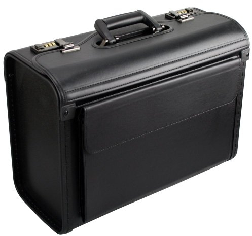 D&N Business Line Mallette Pilote, 46 cm, 29 liters, Noir (Schwarz)