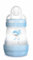 MAM Biberon Easy Start Anti-Colique avec base aérée, 160 ml – 0+ mois – Tétine débit 1, vitesse lente, pour nouveau-nés – Bleu
