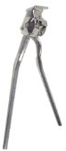 Pletscher Unisex – Erwachsene Zweibeinständer-03401965 Zweibeinständer, Silber, ab 290 mm
