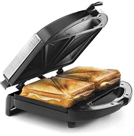 LACOR 69148 Elektrischer Sandwichmaker,Dreieck-Schei, Mehrfarbig, einheitsgröße | Langlebiges Profi-Utensil; entwickelt für optimale Leistung und schnelle, unkomplizierte Reinigung in der Spülmaschine