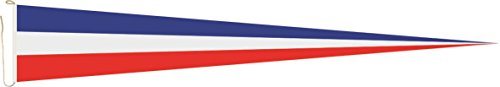 U24 Langwimpel Schleswig - Holstein ohne Wappen Fahne Flagge Wimpel 150 x 40 cm Premiumqualität