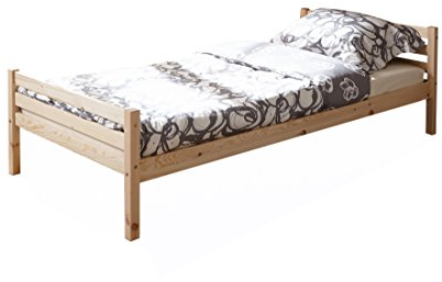 Einzelbett Nadine Massivholz Kiefer Natur 90 x 200 cm