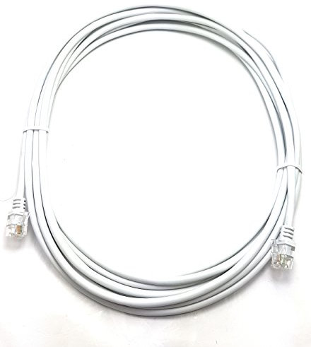 MainCore 5m Long White ADSL 2+ High Speed 26AWG Broadband Modem Cable RJ11 to RJ11 (Available in 0.5m, 1m, 3m, 5m, 10m, 20m) (5m)