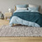 URBANARA Tagesdecke Lixa – 100% Reine Baumwolle, Petrol, texturiertes Fischgrat – 240 x 265 cm, Überwurf, Decke, Bettüberwurf, Sofaüberwurf, Baumwolldecke