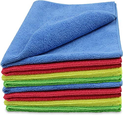 normani 8/16 Microfasertücher 40x40cm Premium Qualität für Haushalt, Auto! Reinigungstücher, Putztücher, fusselfrei, streifenfrei, weich Größe 40 x 40 cm - (16 Stück)