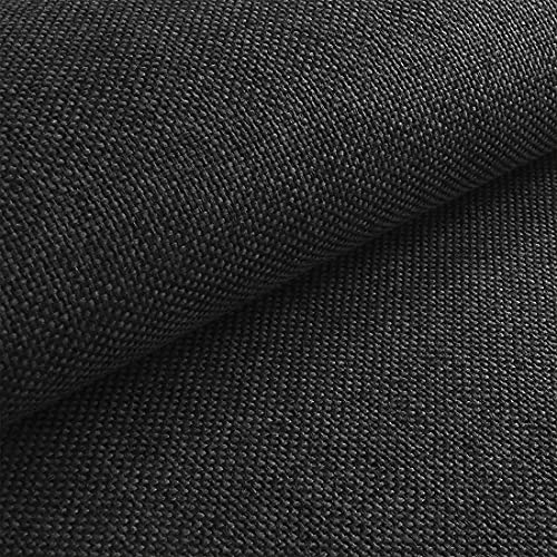 HEKO PANELS Stoff Meterware Polsterstoff Meterware - Polyester Möbelstoff Meterware für Sofa Sessel und Stuhl - Graphite