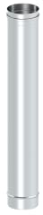 Schornstein - Längenelement EW einwandig 1000mm Länge und 115mm Durchmesser, 0,6mm Wandstärke, Edelstahl
