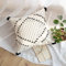 LIGICKY Kissenbezug Boho Büschelige Dekorative Kissenbezüge Geometrisch Getuftet Quaste Weich Kissenhülle Baumwolle für Sofa Couch Schlafzimmer Wohnzimmer Büro Auto 45 x 45 cm