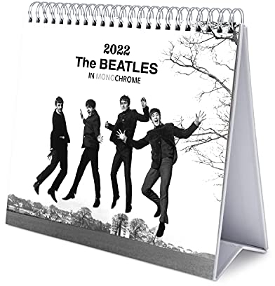 Grupo Erik Tischkalender 2022 - The Beatles Kalender 2022 Tischkalender - Tischplaner 2022 Planer 2022 CS22002 Weiß