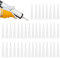 ZHOUSTOU 40Pcs Spare Sealant Nozzles White Mastic Plastic Screw-on Caulking Gun Replacement for Silicone Adhesive