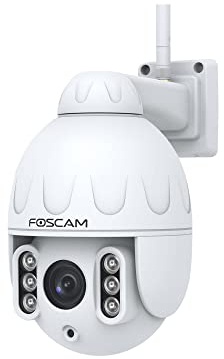 Foscam SD4 IP-Sicherheitskamera für den Außenbereich, Weiß, 4 MP, Zoom x4 - Überwachungskamera (IP-Sicherheitskamera, außen, weiß, Wand, 4 MP) ..