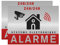 Autocollant alarme maison – Etiquette site sous vidéo surveillance – Stickers, affiche adhesif - Alu 8,5 x 5,5 cm (2)