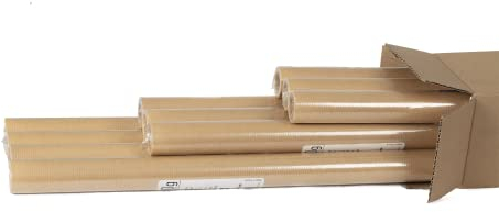 Clairefontaine 95771AMZC - un Carton de 10 rouleaux de Kraft brun 60g- 3mx70cm - Emballage Cadeau, Kraft d'expédition, Loisirs créatifs et Beaux arts