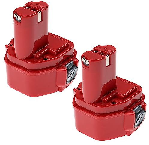 EXTENSILO 2X Batteries Compatible avec Klauke EK 12025, EK 12042, EK 120UPLUS, EK 18PLUS Outil électrique (3300 mAh, NiMH, 12 V)
