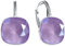 Damen Hängen Ohrringe Silber 925 mit Marken Kristalle Zirkonia - Schmuck Echt Silberne Hängende Ohrhanger für Frauen und Mädchen - Hängeohrringe Ideal Geschenk (Lilac)
