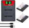 Pickle Power 2X EN-EL19 Batterie LED Double Chargeur pour Nikon Coolpix S32 S33 S100 S2500 S2800 S3100 S3200 S3500 S3600 S4100 S5200 S6500 S6600 S6800 S6900